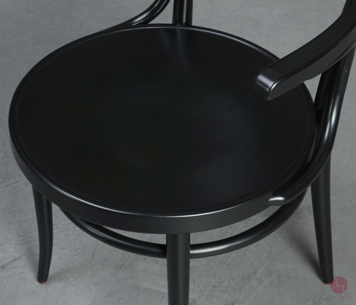 Preview: Thonet 233 M Bugholz Stuhl in Schwarz gebraucht