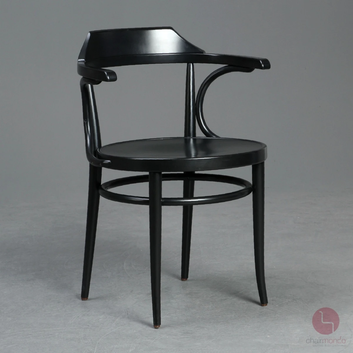 Thonet 233 M Bugholz Stuhl in Schwarz gebraucht