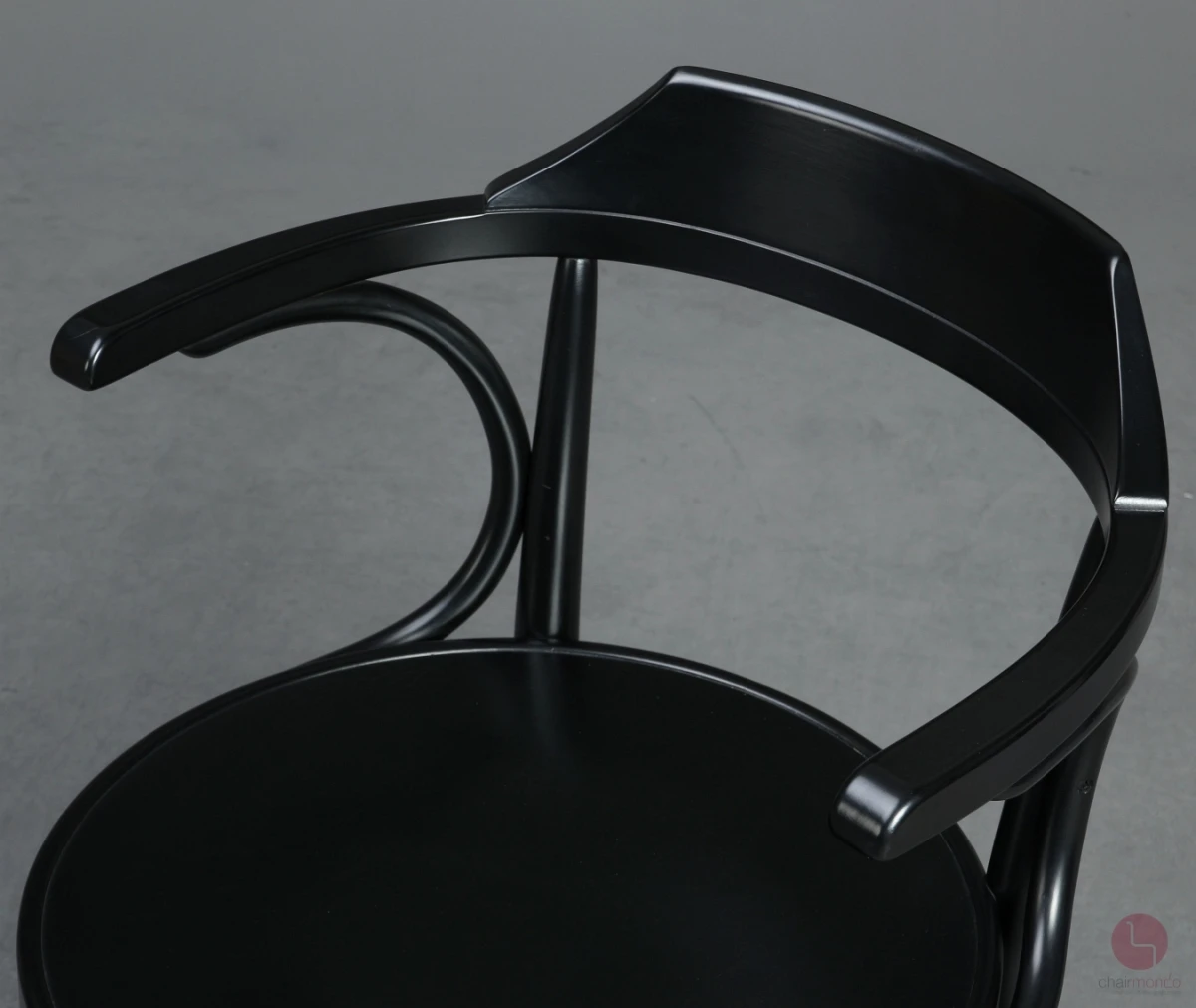 Thonet 233 M Bugholz Stuhl in Schwarz gebraucht