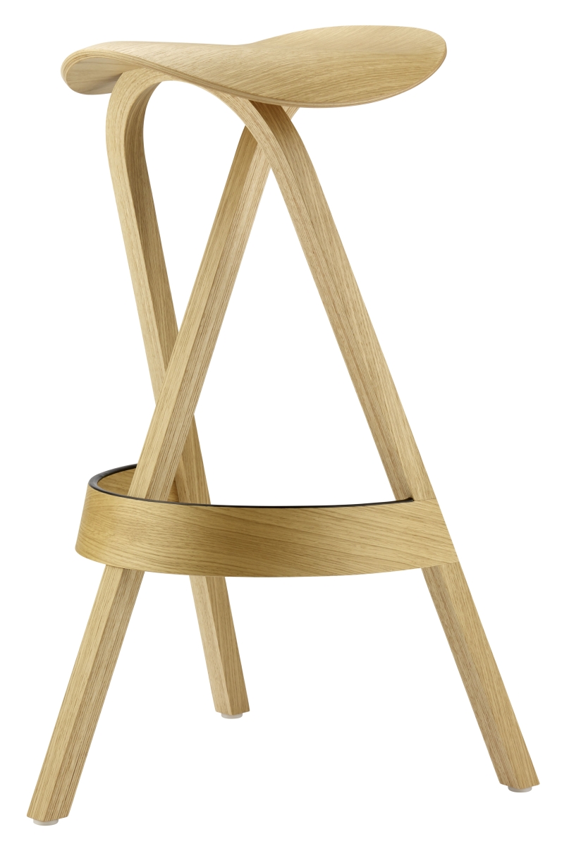 Preview: Thonet 404 - Bugholz Hocker aus Eiche in verschiedenen Farben Preview: Thonet 404 Bugholz Hocker Eiche klar lackiert