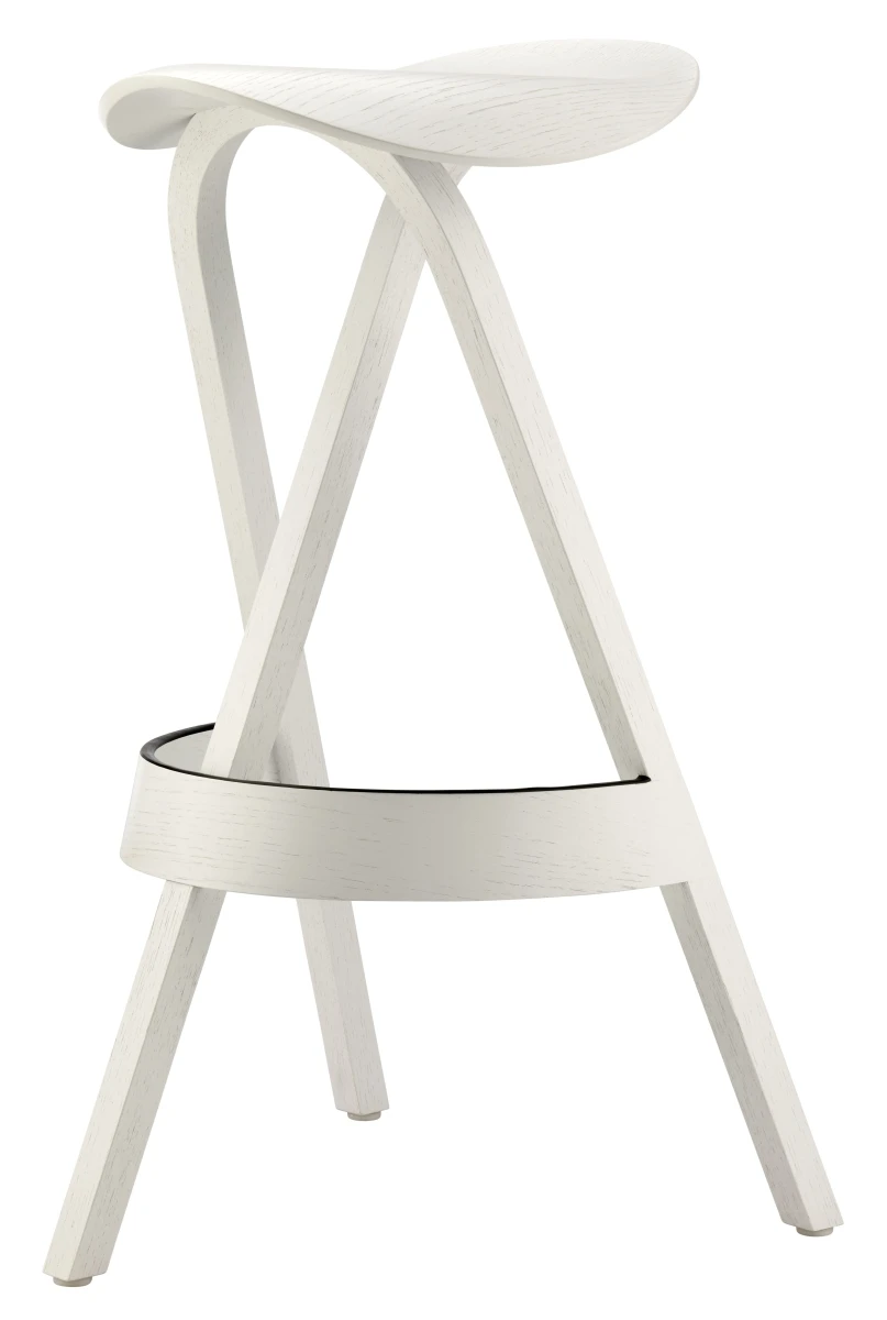 Thonet 404 Bugholz Hocker Eiche weiß