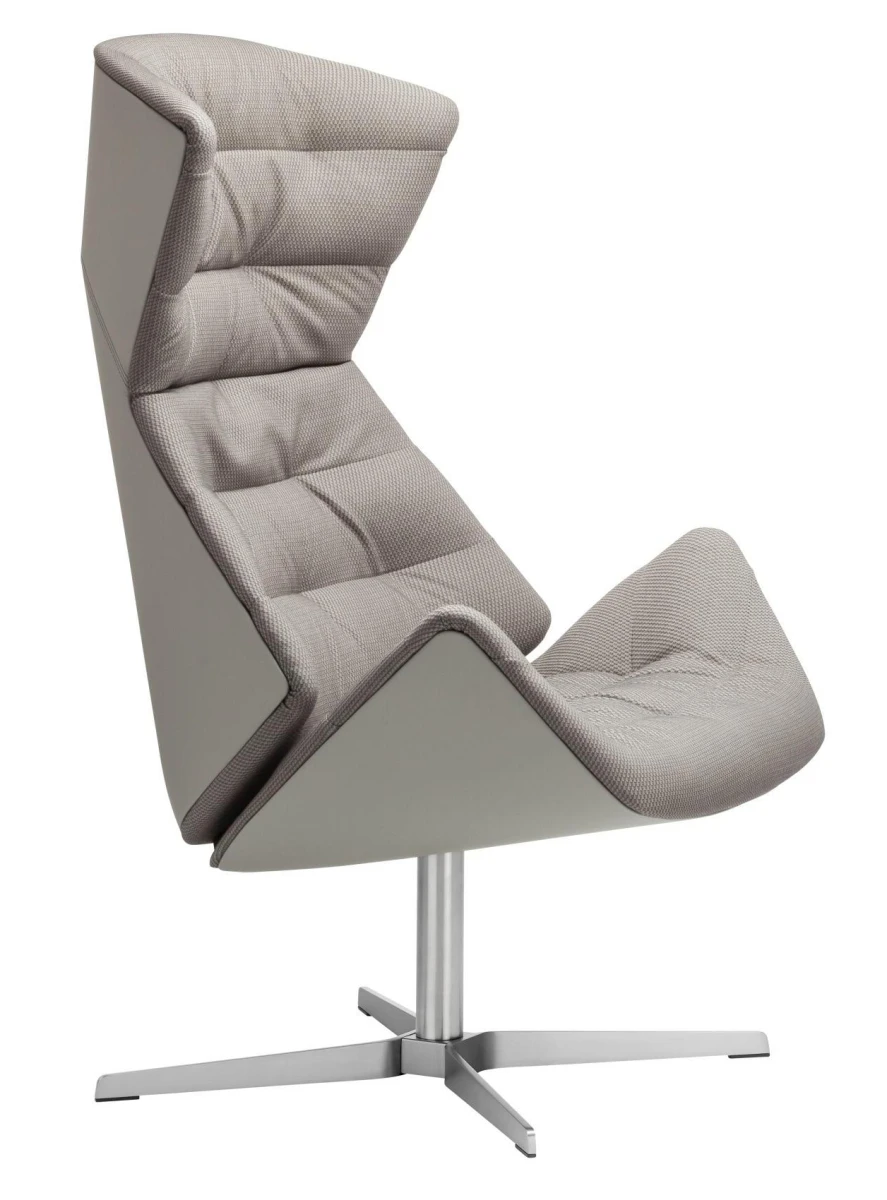 Thonet 808 Sessel - Stoff Sitzfläche Soul Island, außen Step Verkehrsgrau