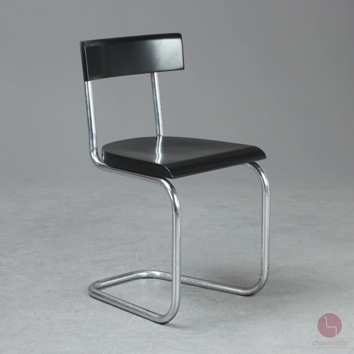 Thonet B263 Bauhaus Freischwinger Schwarz um 1925 gebraucht