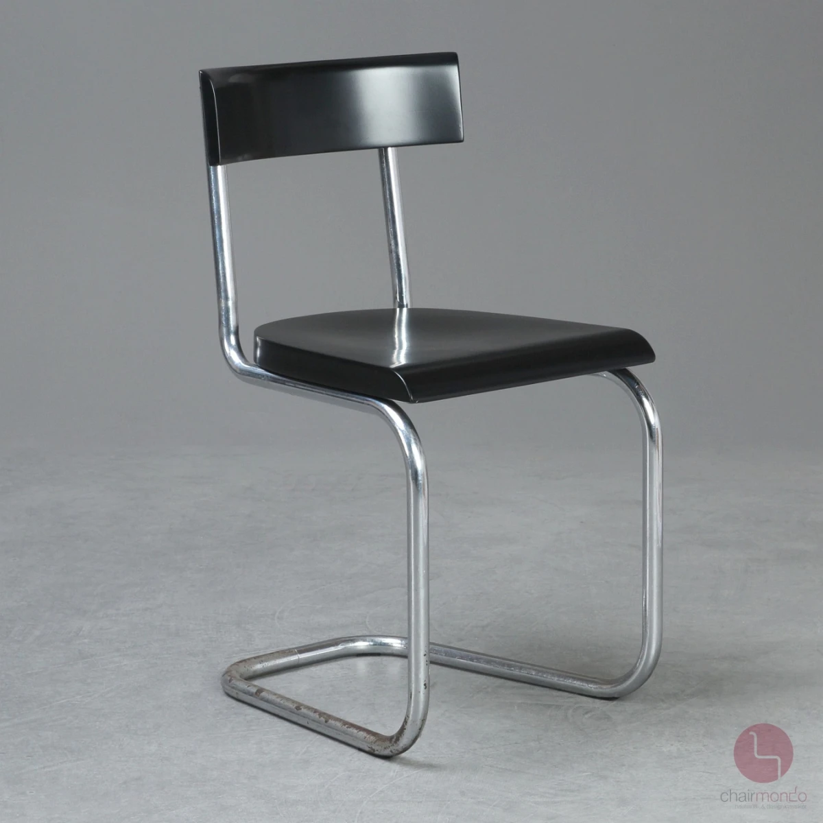 Thonet B263 Bauhaus Freischwinger Schwarz um 1925 gebraucht