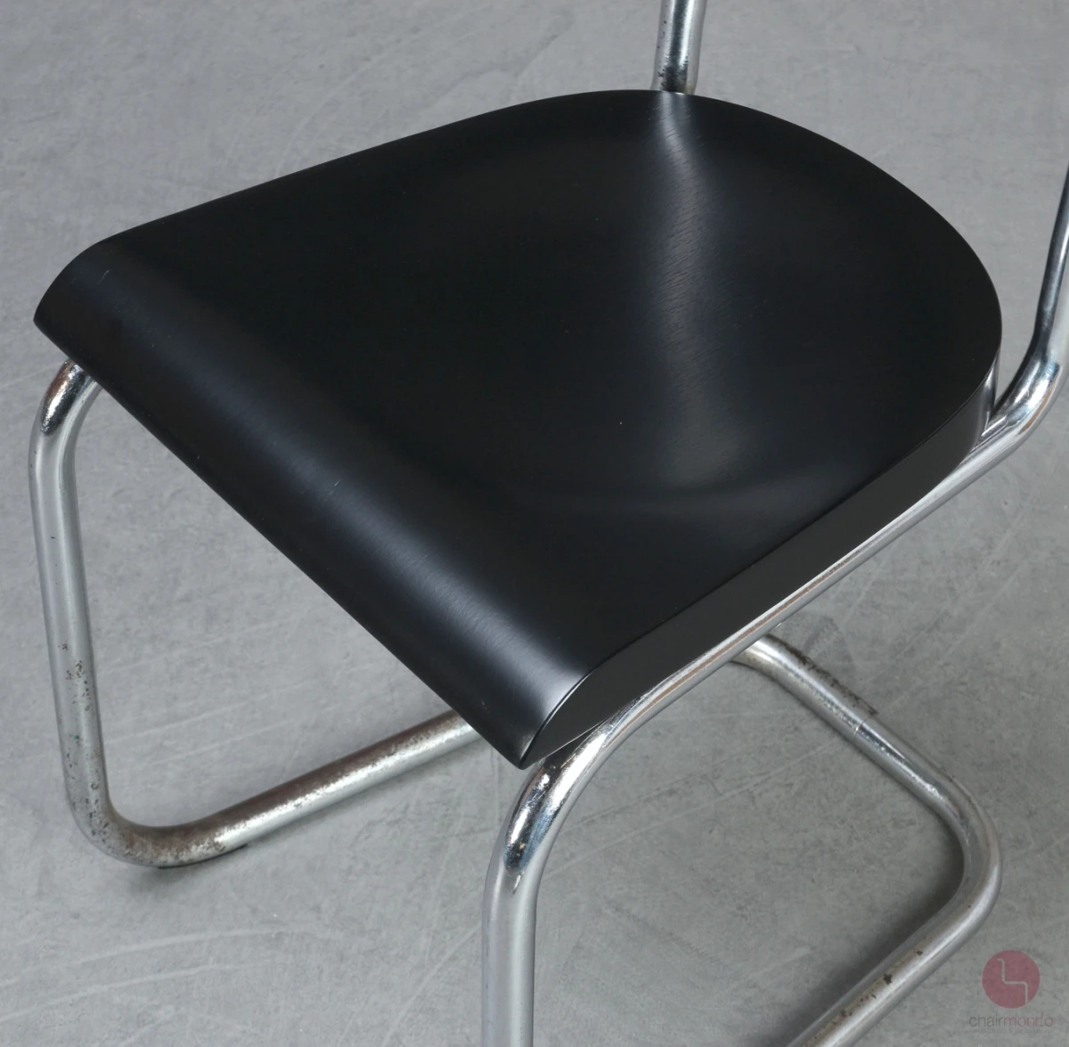 Thonet B263 Bauhaus Freischwinger Schwarz um 1925 gebraucht