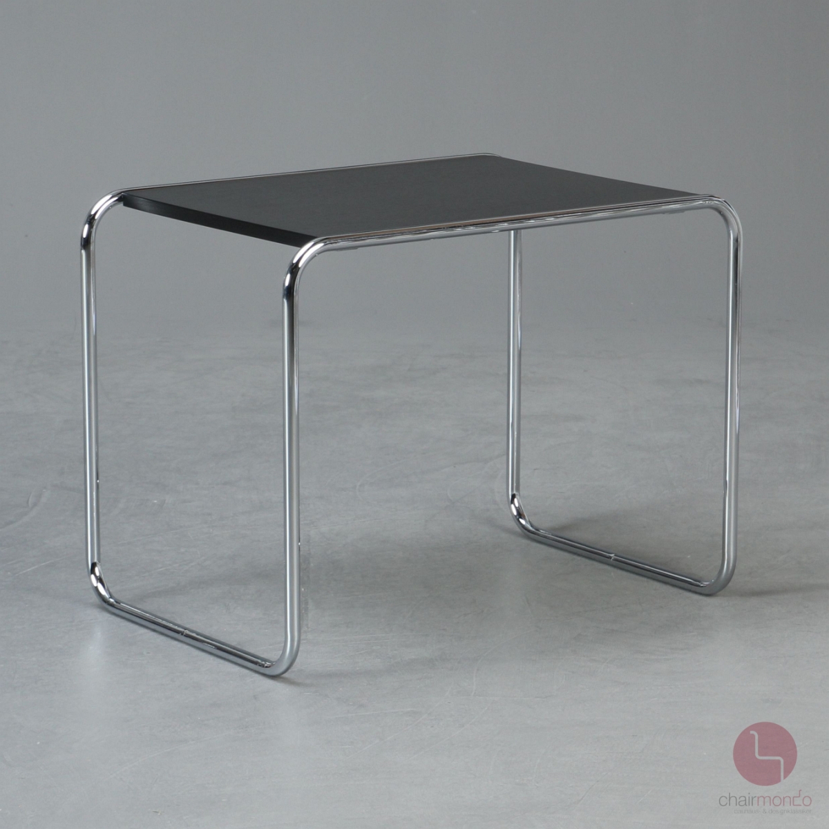 Thonet B9 Beistelltisch schwarz verchromtes Gestell gebraucht