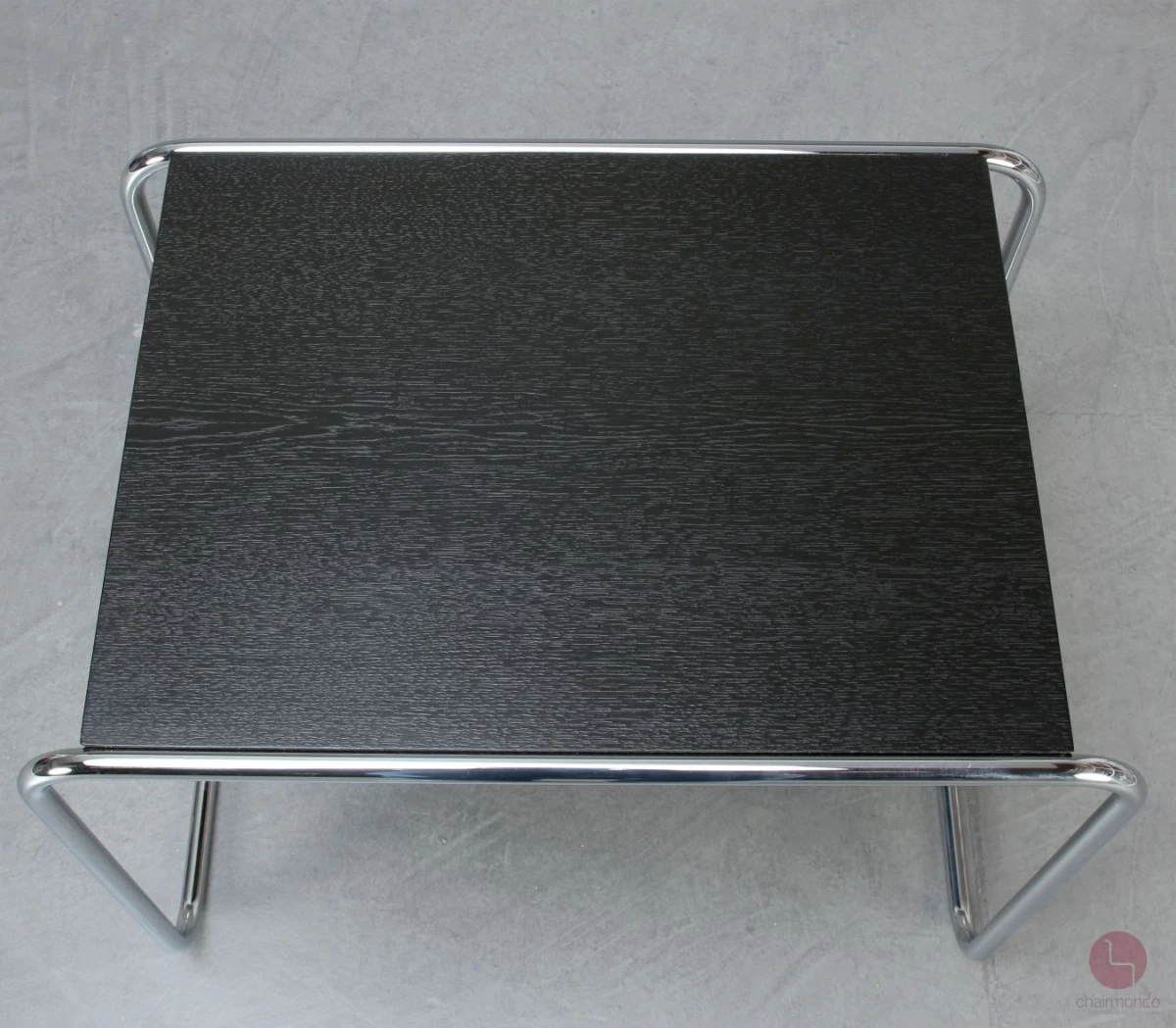 Thonet B9 Beistelltisch schwarz verchromtes Gestell gebraucht