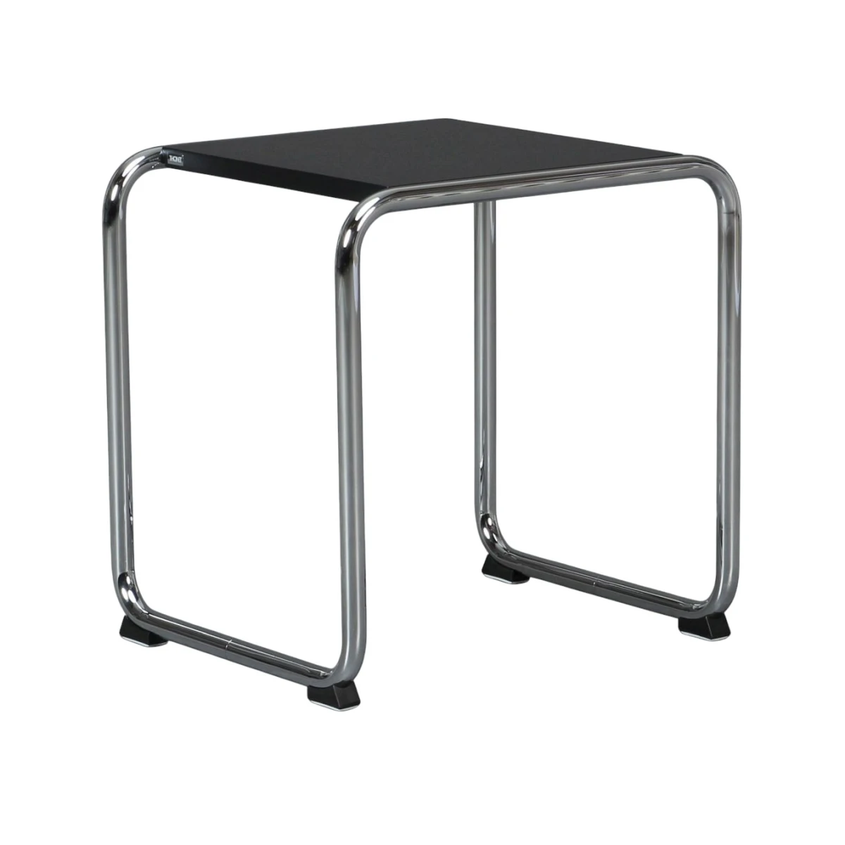 Thonet B9 ha Hocker und Tisch Schwarz gebeizt