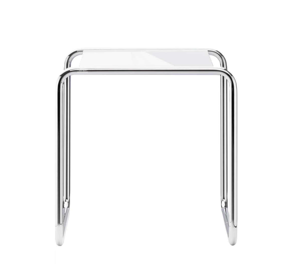 Preview: Thonet B9 a Beistelltisch Weiß gebeizt