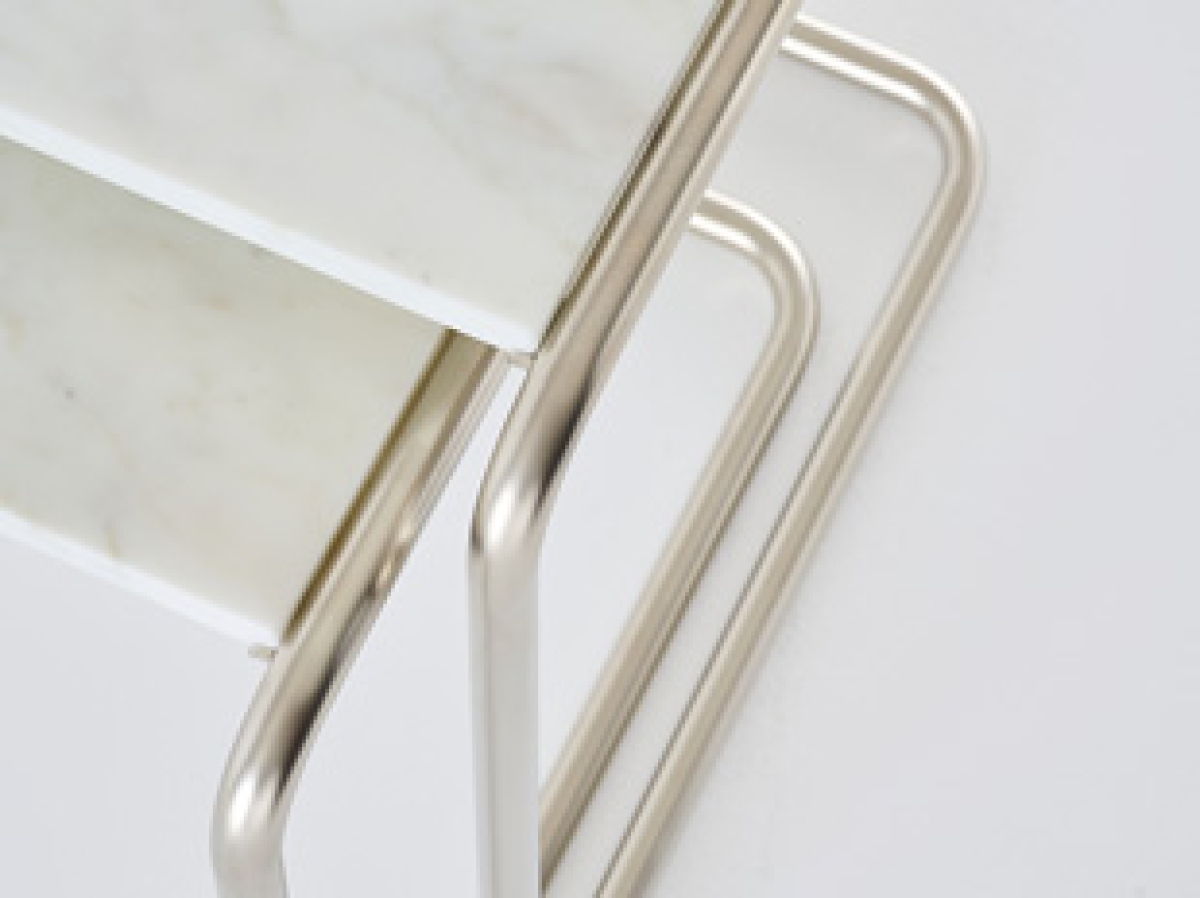 Preview: Thonet B97 Set Nordic 01 marmor glacier matt Detailaufnahme