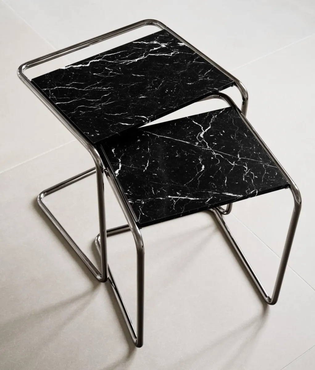 Thonet B97 Nordic 01 marmor nero marquina gloss Interieurbild