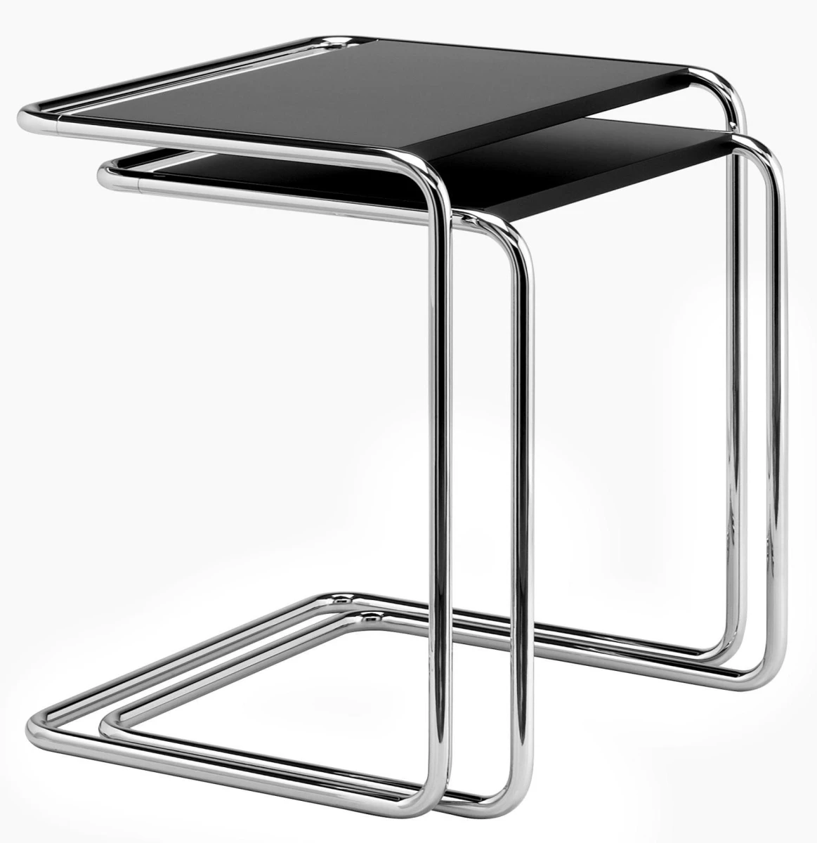 Thonet B97 Set Beistelltisch Schwarz gebeizt