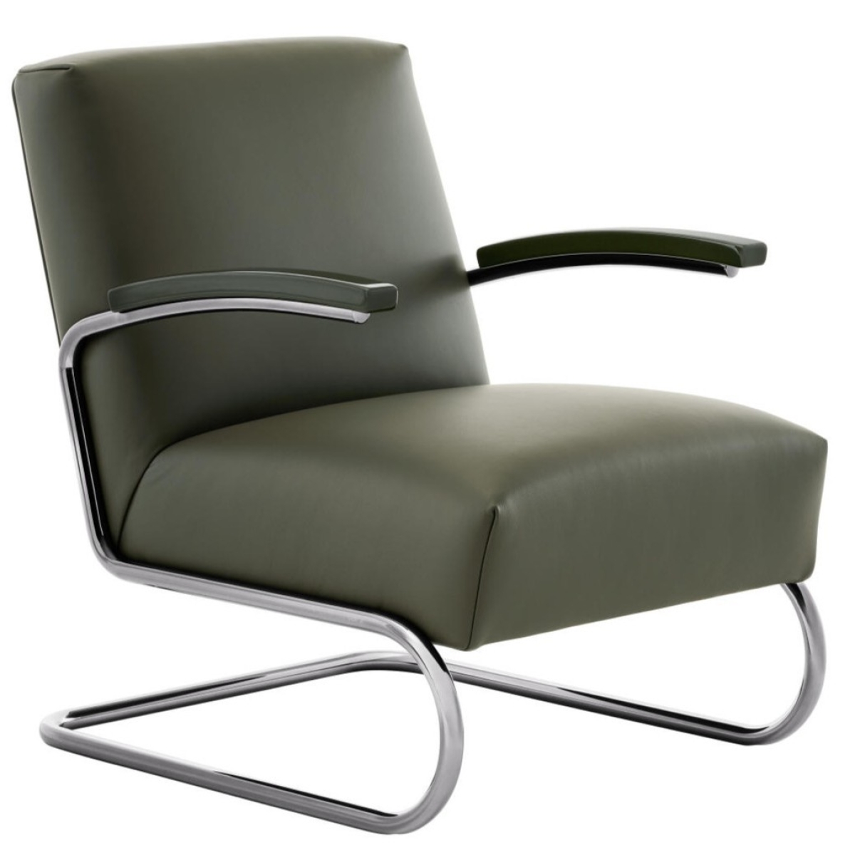 Thonet S411 SERIOUS by Jil Saander graphite green