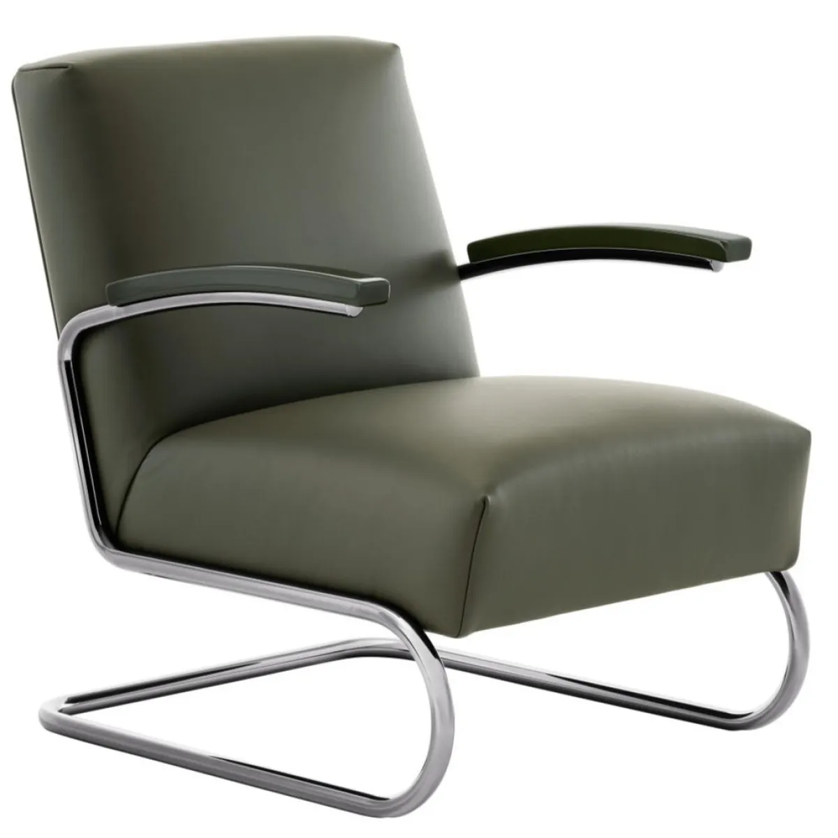 Thonet S411 SERIOUS by Jil Saander graphite green