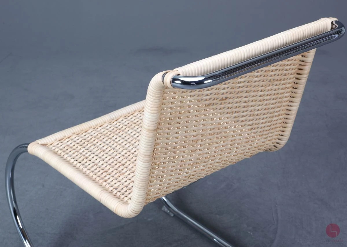Thonet S533 R Freischwinger Sessel mit neuem Geflecht, gebraucht
