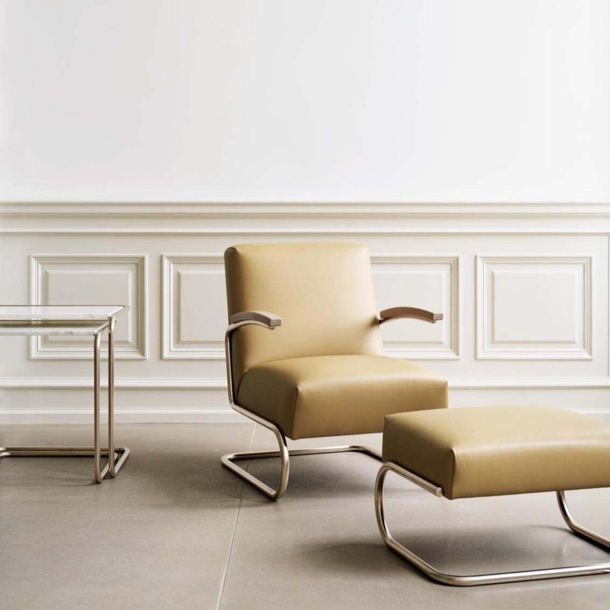 Preview: Thonet S411 NORDIC by Jil Sander in light caramel