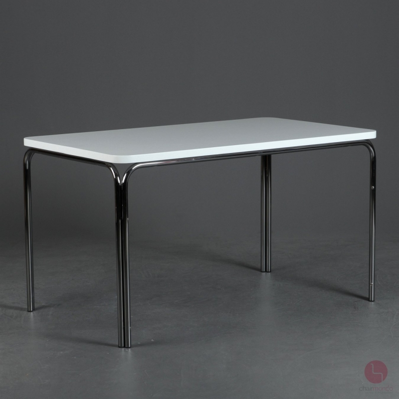 Preview: Thonet 1033 Esstisch Schreibtisch Weiß neu lackiert gebraucht