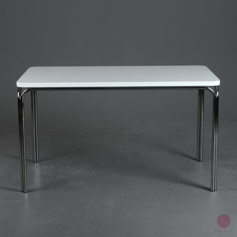 Preview: Thonet 1033 Esstisch Schreibtisch Weiß neu lackiert gebraucht