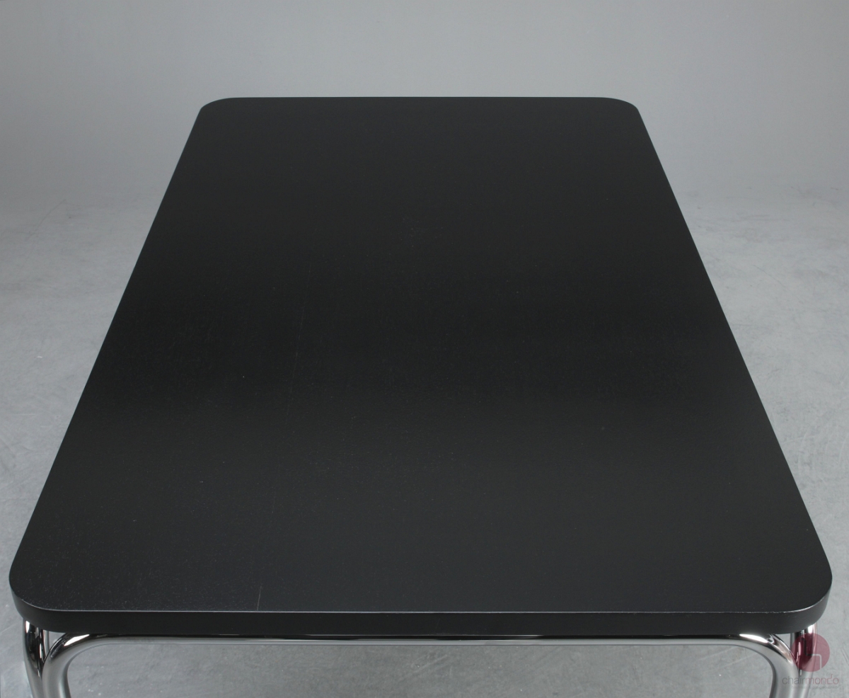 Preview: Thonet 1033 Esstisch Schreibtisch Schwarz neu lackiert gebraucht
