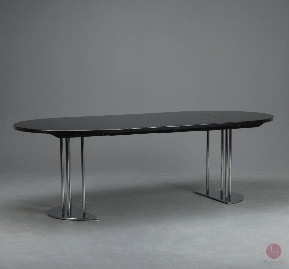 Preview: Thonet S1047 Esstisch 230 x 110 cm Ausziehtisch in Schwarz ausziehbar gebraucht