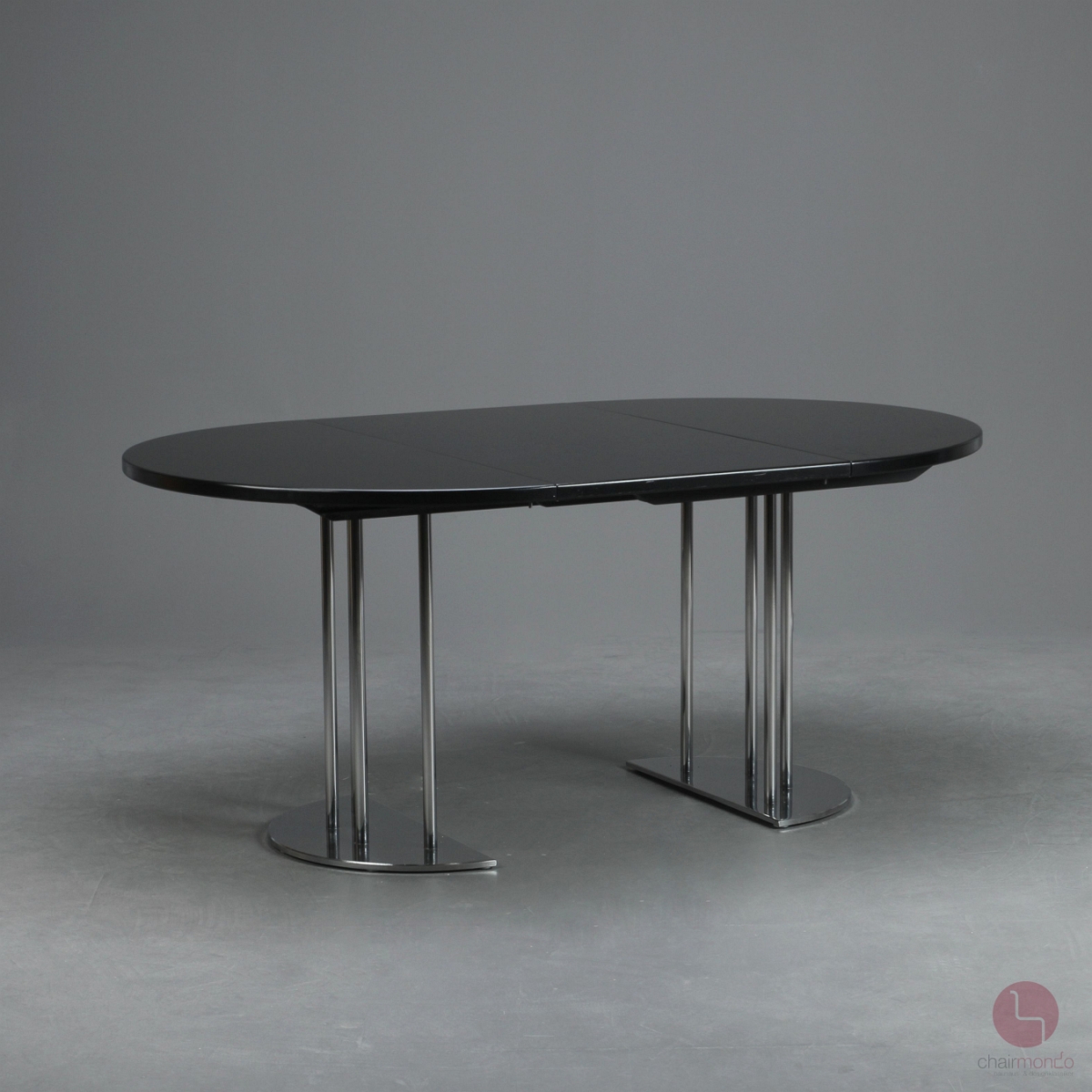 Preview: Thonet S1047 Esstisch ausziehbar mit schwarzer Platte gebraucht