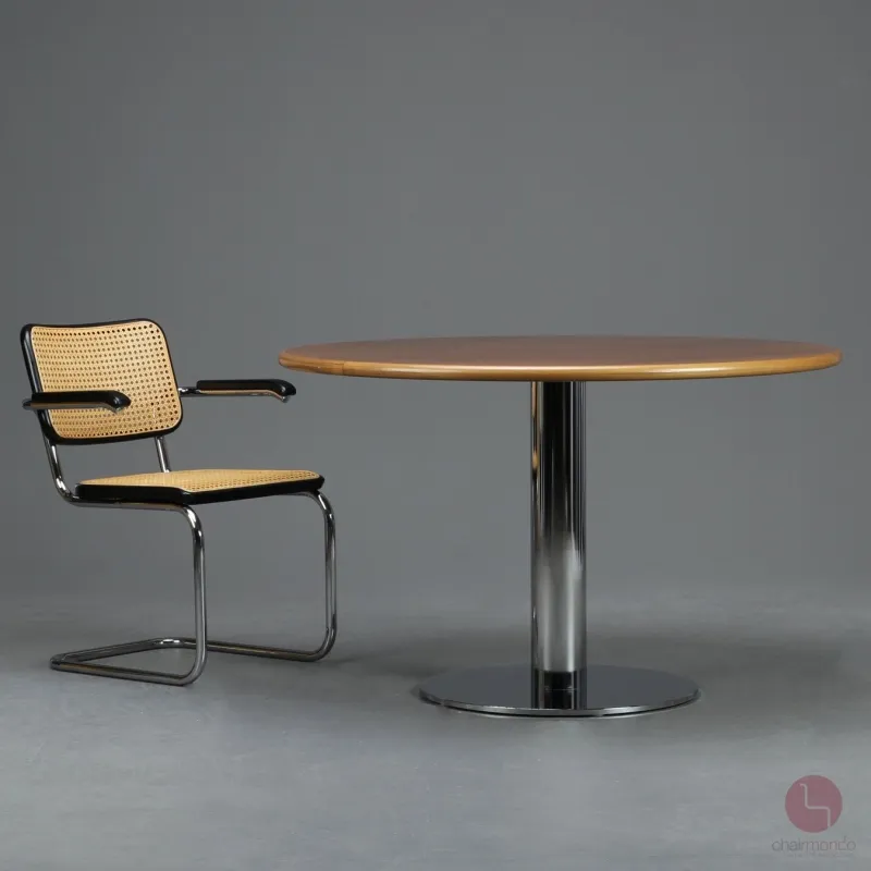 Thonet S1049 Esstisch mit Nussbaum Holz, 120 cm gebraucht