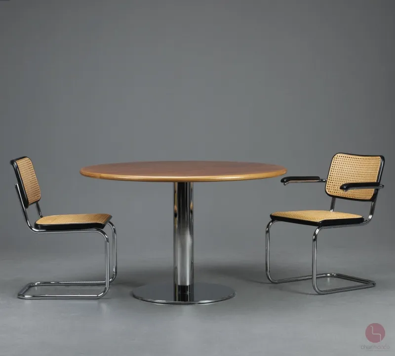 Thonet S1049 Esstisch mit Nussbaum Holz, 120 cm gebraucht