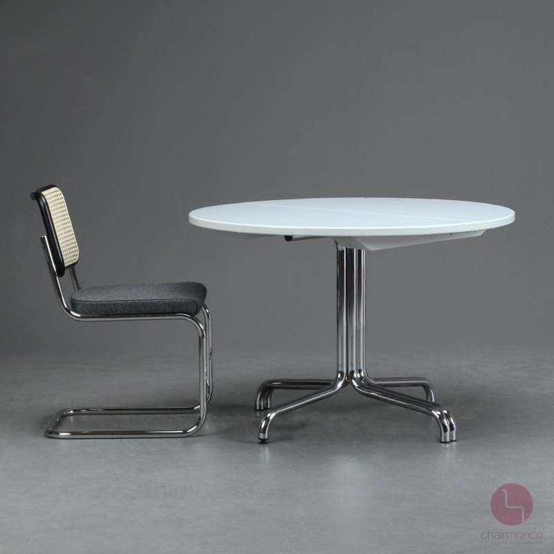 Preview: Thonet S1051 Ausziehtisch mit grauer Platte gebraucht