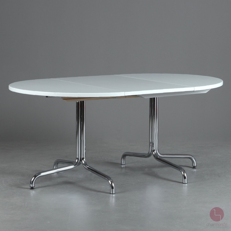 Preview: Thonet S1051 Esstisch in Lichtgrau 110 - 230 cm ausziehbar gebraucht