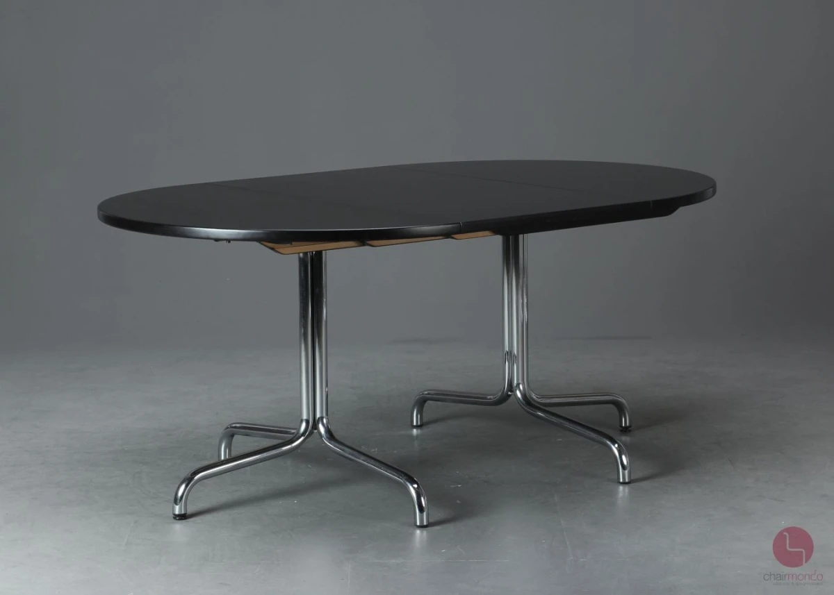 Thonet S1051 Esstisch in Schwarz 110 - 230 cm ausziehbar gebraucht
