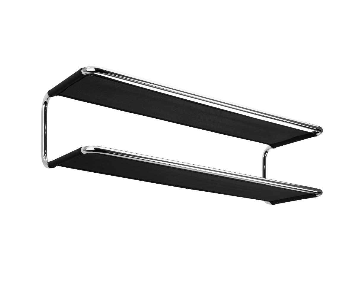 Preview: Thonet S1521 Schuhregal Garderobe mit Schuhablage Stahlrohr verchromt