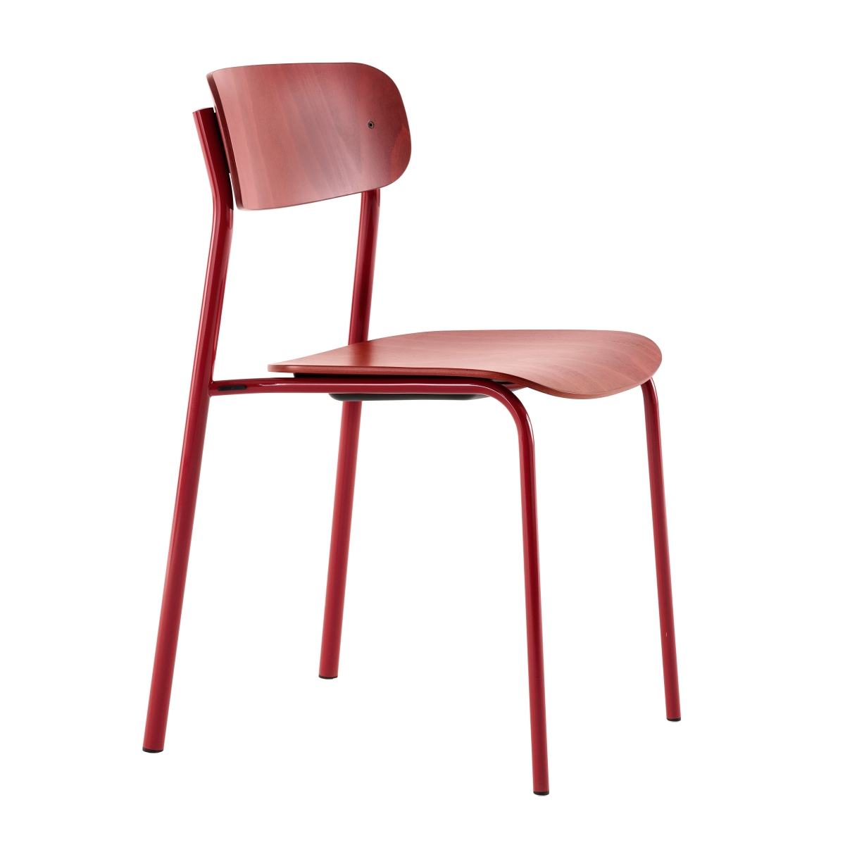 Thonet S243 Stapelstuhl Gestell RAL3013 Tomatenrot