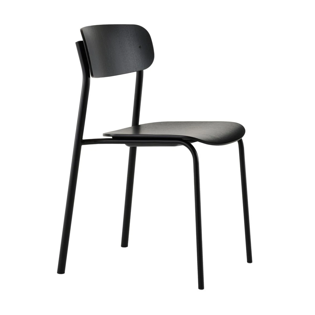Thonet S243 Stahlrohr Stuhl in Schwarz TP29 Gestell Schwarz