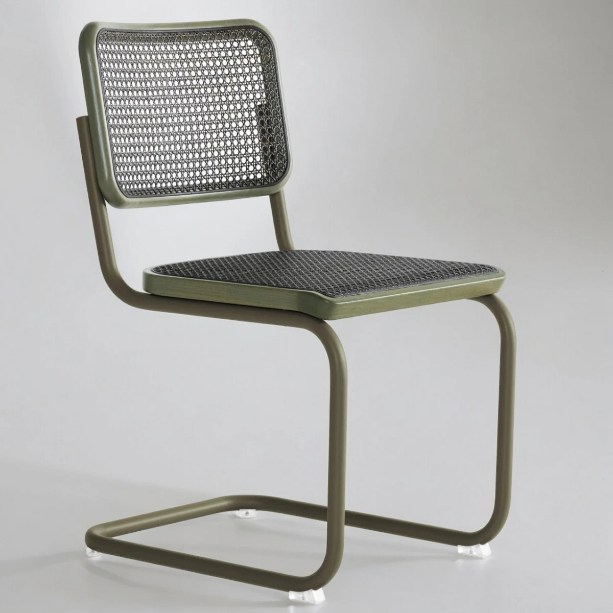 Thonet S32 Herkner Edition Freischwinger - Farbe Grün - Ausstellungsstück