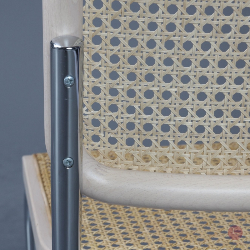 Thonet S32 Freischwinger Buche aufgehellt mit Wiener Geflecht gebraucht