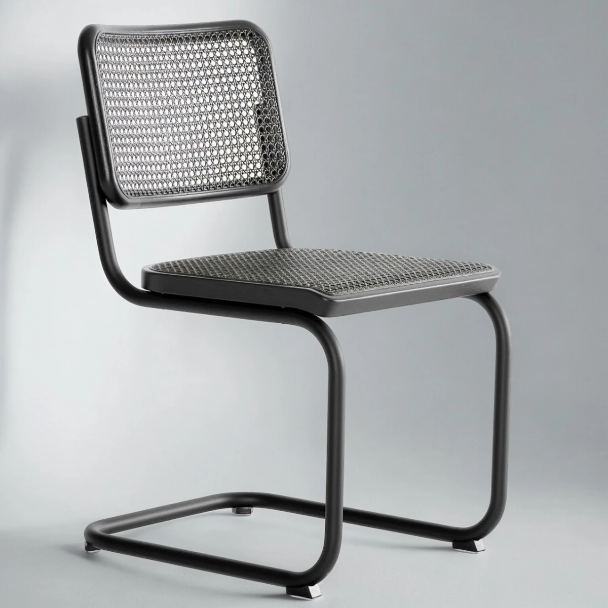 Thonet S32 Dark Melange Stuhl - Farbe Schwarz - 6 für 5 Aktion