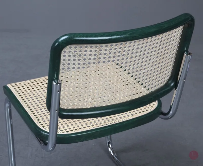 Thonet S32 Fresichwinger Grün mit erneuertem Wiener Geflecht gebraucht