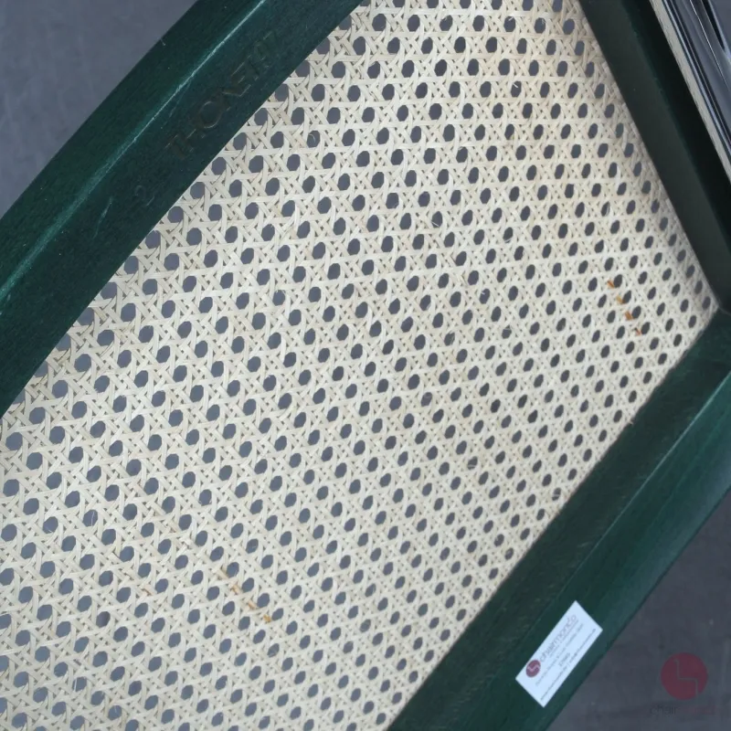 Thonet S32 Fresichwinger Grün mit erneuertem Wiener Geflecht gebraucht