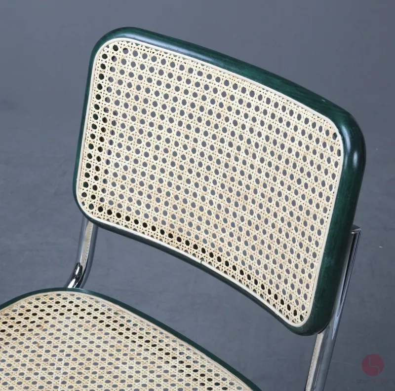 Thonet S32 Fresichwinger Grün mit erneuertem Wiener Geflecht gebraucht