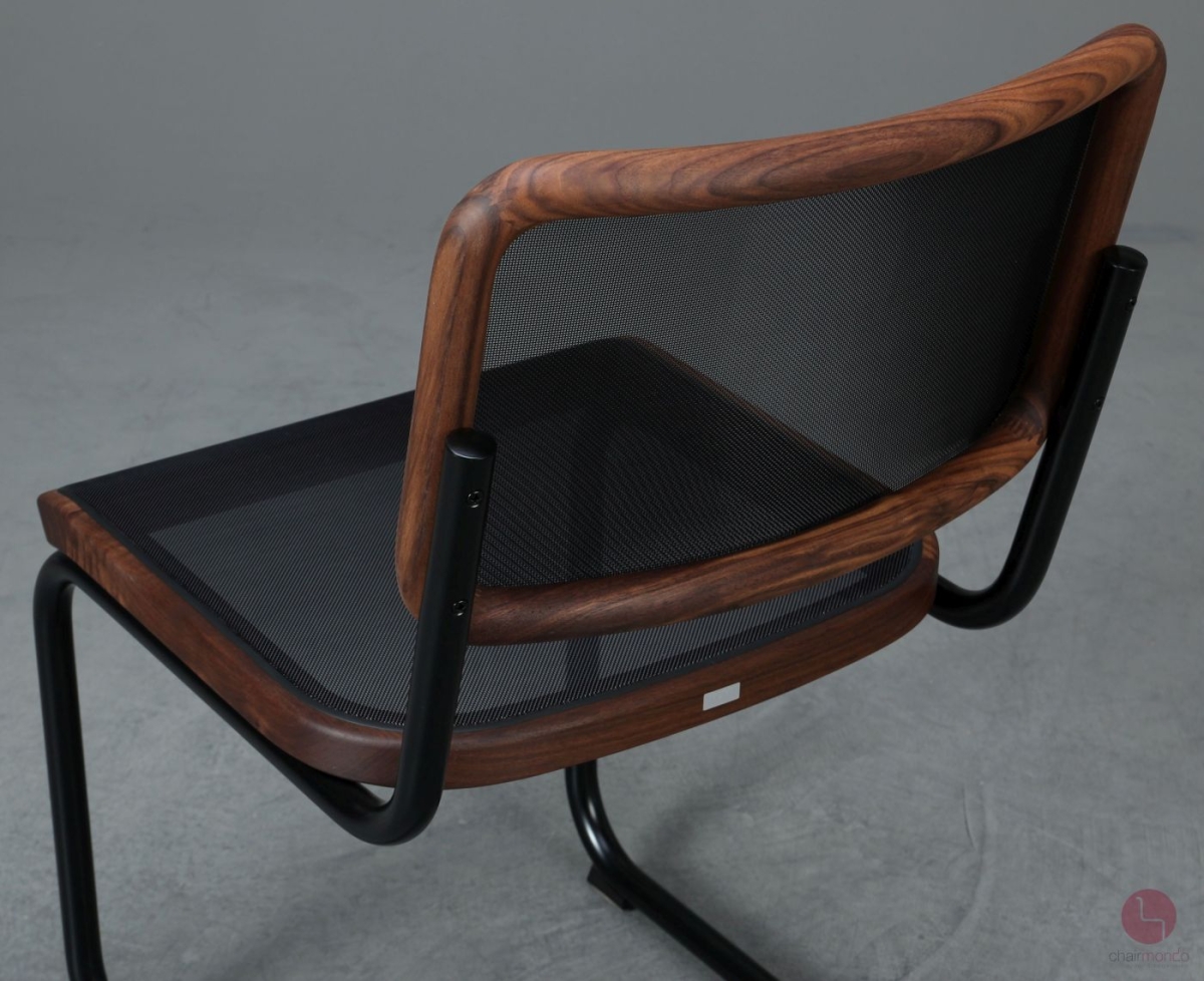 Preview: Thonet Stuhl S32 N Pure Materials - Nussbaum Holz Rückseite