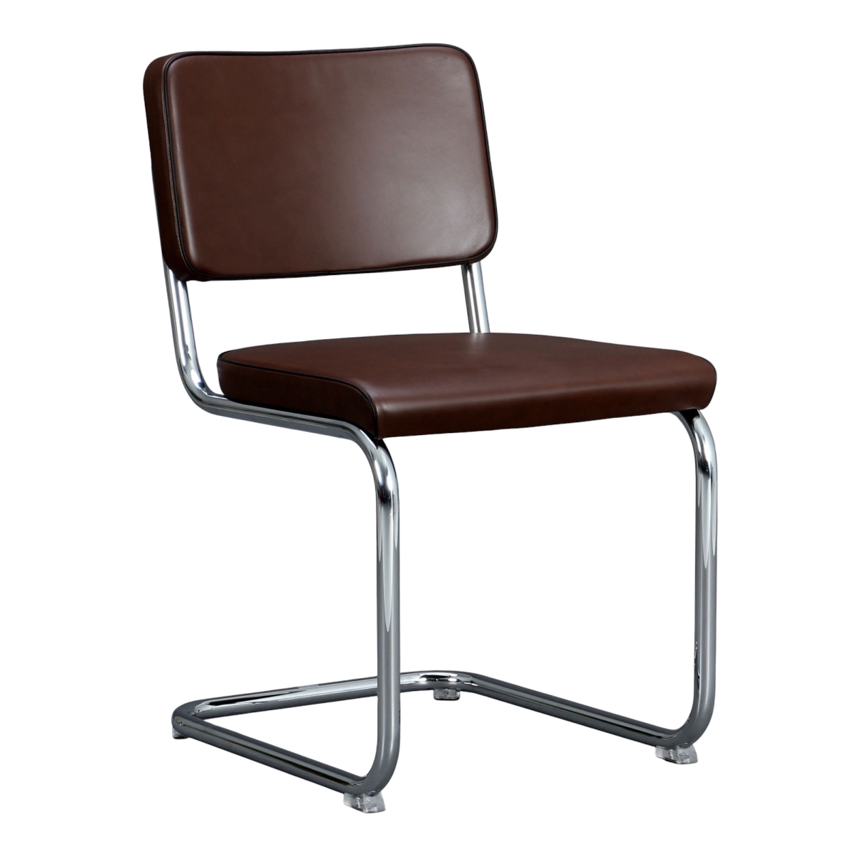 Preview: Thonet Stuhl S32 PV Leder Braun Muscat