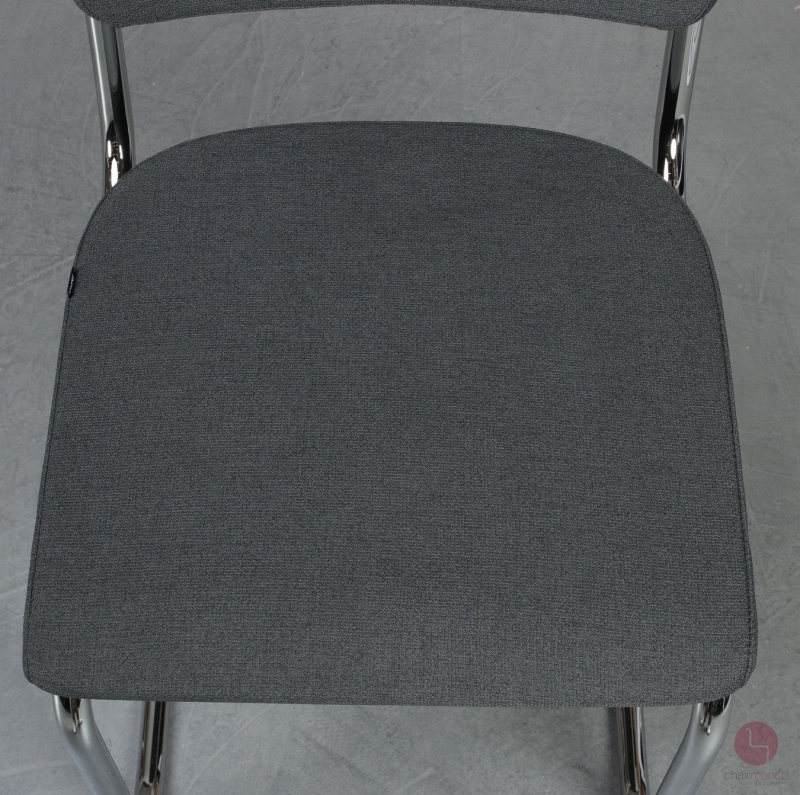 Thonet S32 PV Freischwinger Anthrazit Stoff Vollpolster gebraucht