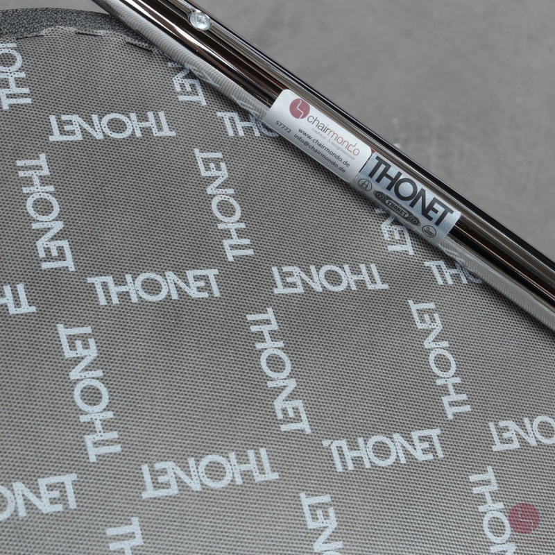 Thonet S32 PV Freischwinger Anthrazit Stoff Vollpolster gebraucht