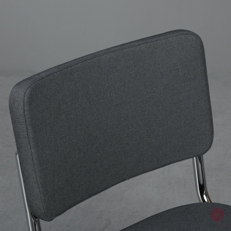 Thonet S32 PV Freischwinger Anthrazit Stoff Vollpolster gebraucht