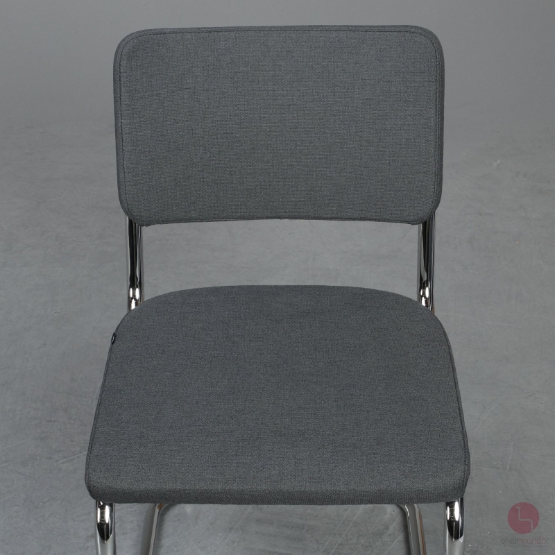 Thonet S32 PV Freischwinger Anthrazit Stoff Vollpolster gebraucht