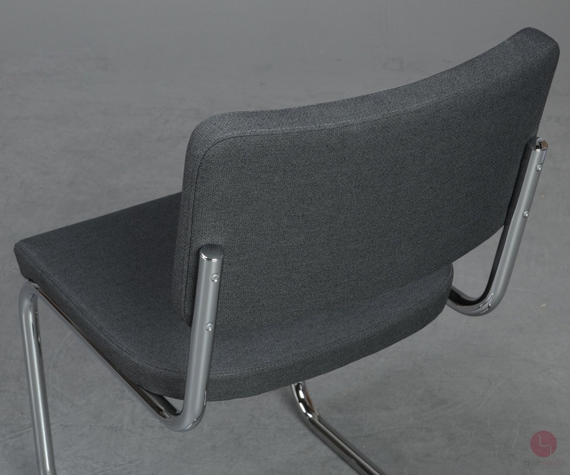 Thonet S32 PV Freischwinger Anthrazit Stoff Vollpolster gebraucht