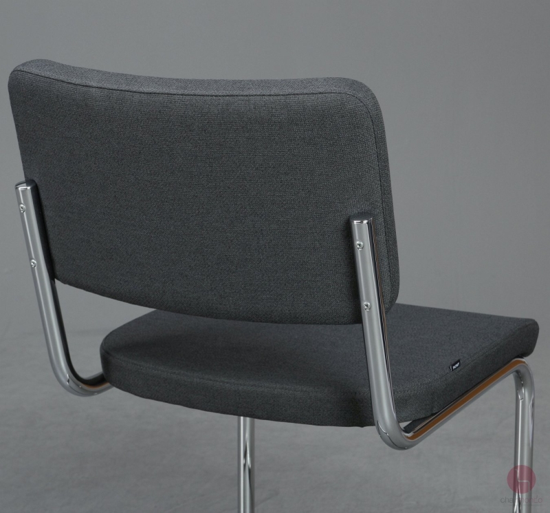 Thonet S32 PV Freischwinger Anthrazit Stoff Vollpolster gebraucht