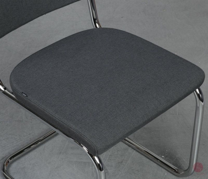 Thonet S32 PV Freischwinger Anthrazit Stoff Vollpolster gebraucht