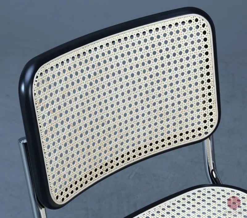 Thonet Ersatz Rueckenlehne Schwarz für S32 V & S 64 V mit Geflecht