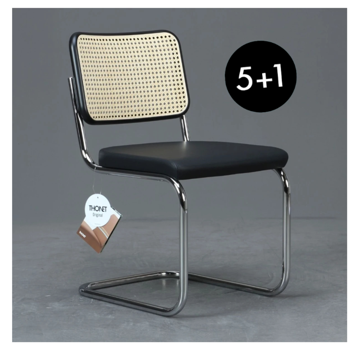 Thonet S32 SPV Freischwinger mit Geflecht und Sitzpolster NEU